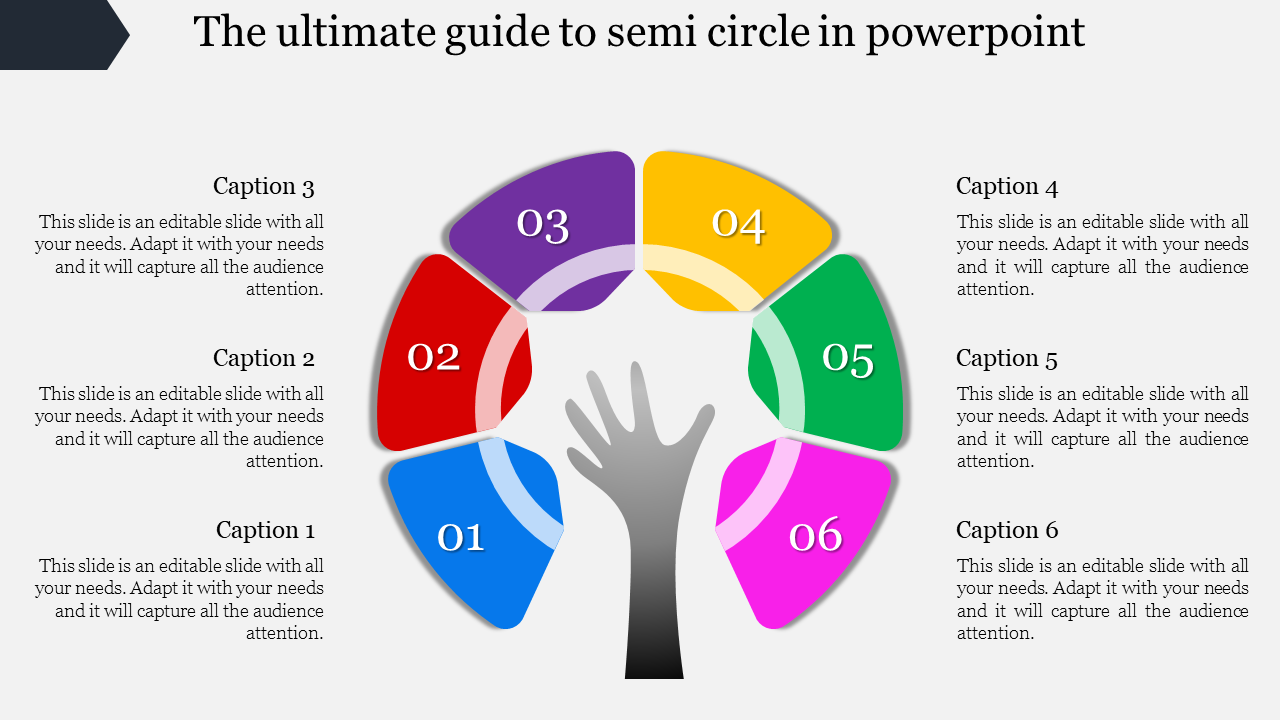 Semi circle in PowerPoint